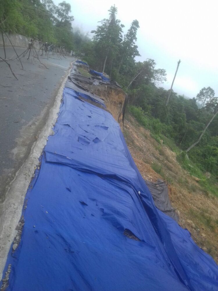 Bertahun-tahun, Jalan Longsor di KM 40 Kukar Tidak Diperbaiki