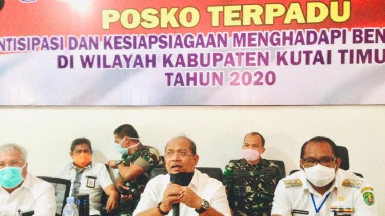 Rapat Evaluasi Monitoring Penanganan Covid – 19 Di BPBD Kutim
