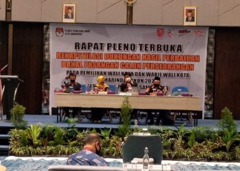 Dimulai Rapat Pleno Terbuka Rekapitulasi Dukungan Hasil Perbaikan KPU Samarinda