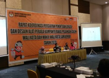KPU Gelar Rakor, Bahas Zona Penempatan APK Bapaslon