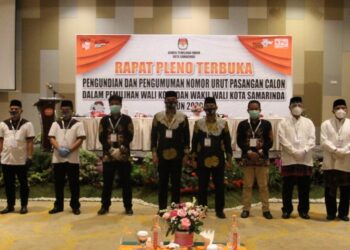 Hari ini KPU Samarinda Lakukan Pengundian Nomor Urut 3 Paslon