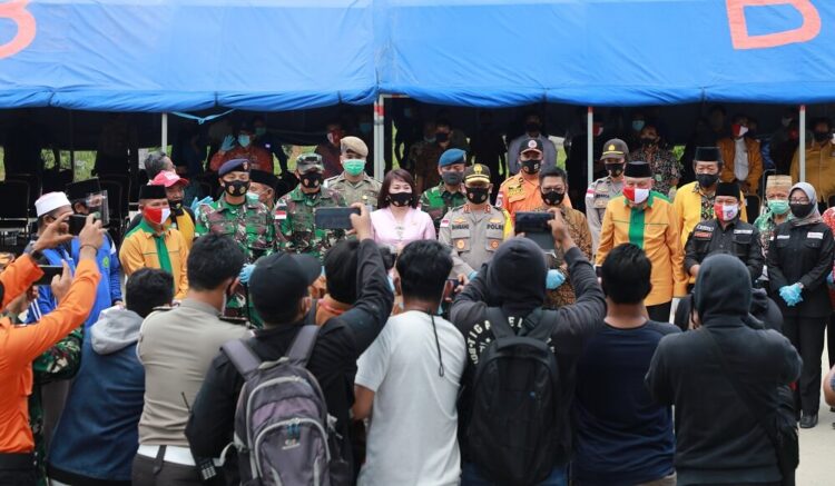 Gubernur dan Forkopimda Kampanyekan Gerakan Pakai Masker