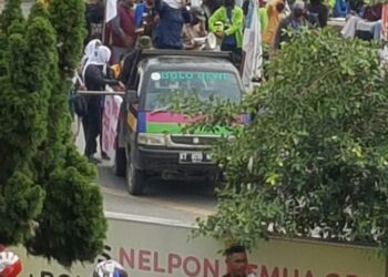 Hari ini Buruh dan Mahasiswa Kaltim Lakukan Unjuk Rasa Tolak UU Cipta Kerja