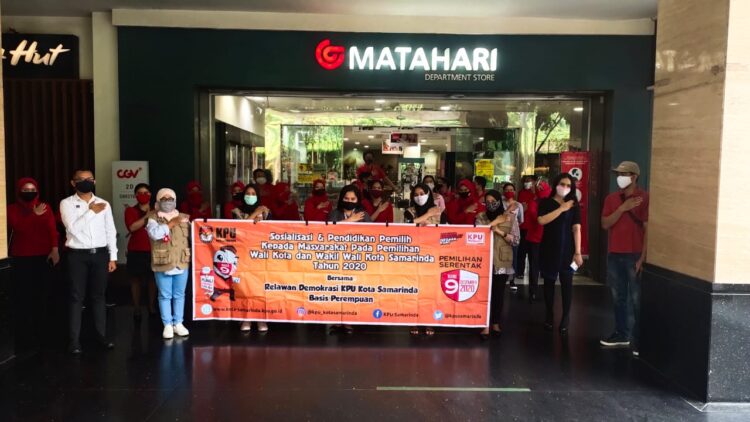 Untuk Tingkatkan Pemilih 77,5 Persen, Relasi KPU Kota Samarinda Sasar Pasar Tradisional dan Pusat Perbelanjaan