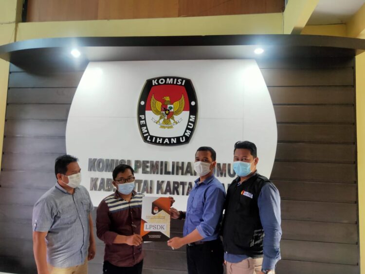 Paslon Edi-Rendi Laporkan LPSDK ke KPU Kukar Rp1,4 Miliar 
