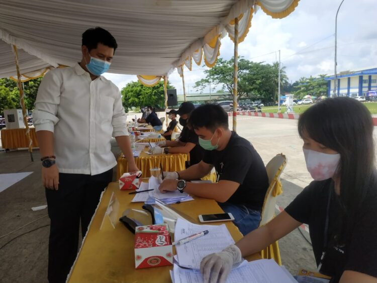 KPU Kukar Gelar Simulasi Pemungutan Suara Dengan Protokol Covid-19