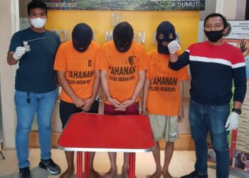 Miliki Sabu Seberat 0,8 Gram, Tiga Sekawan Gol Dibekuk Polsek Medan Kota
