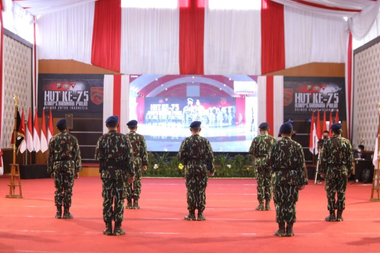 Kapolda Sumut Hadiri Upacara HUT Korps Brimob Ke – 75 Secara Virtual