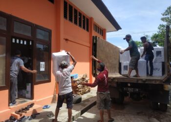 KPU Distribusikan Logistik Pilkada Kukar Dari Kecamatan Terjauh, Terakhir di Tenggarong