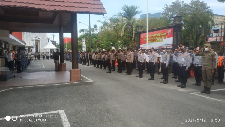 Polresta Balikpapan gelar Apel Kesiap siagaan pengamanan Idul Fitri 1442H
