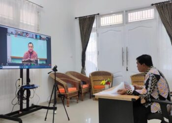 Gubernur Hadiri Rakor Penegakan Korupsi Lewat Aplikasi Bela Pengadaan