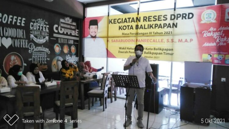 Sabaruddin Panrecalle Gelar Reses , undang Perwakilan Warga dari 4 kelurahan di Balikpapan Timyr