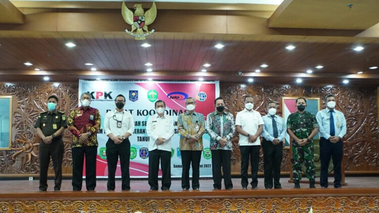KPK, Kemendagri, BPKP Sinergi Pantau Pencegahan Korupsi di Kaltim Samarinda, 9 Maret 2022
